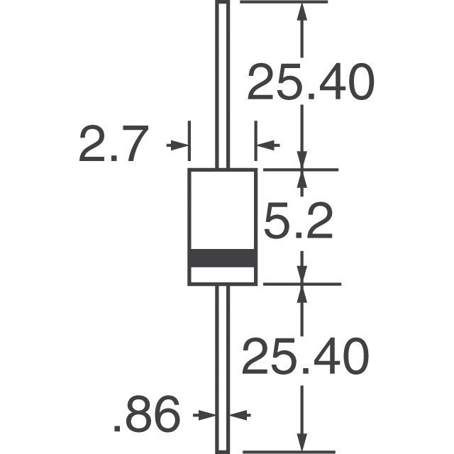 1N4005-E3/54 Vishay General Semiconductor - Diodes Division  Diodos - Rectificadores - Sencillos